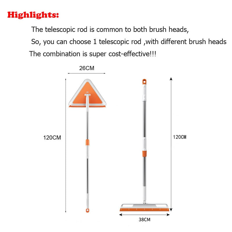 Silicone Scraper Broom Floor Cleaning Squeegee