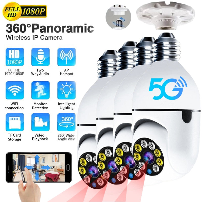 4 Pcs Camera 5G wifi Surveillance Cam Night Vision