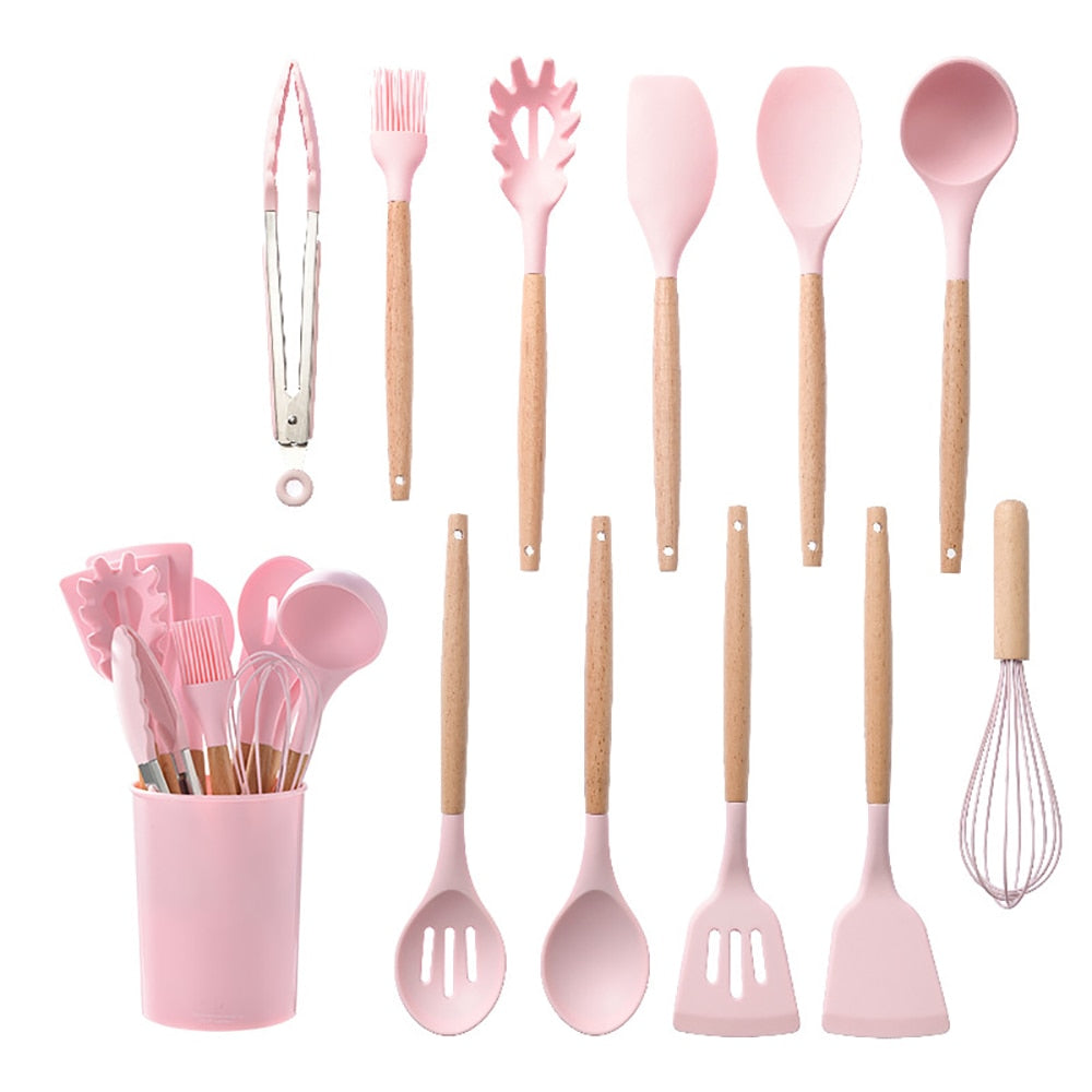 Silicone Kitchenware Cooking Utensils Set