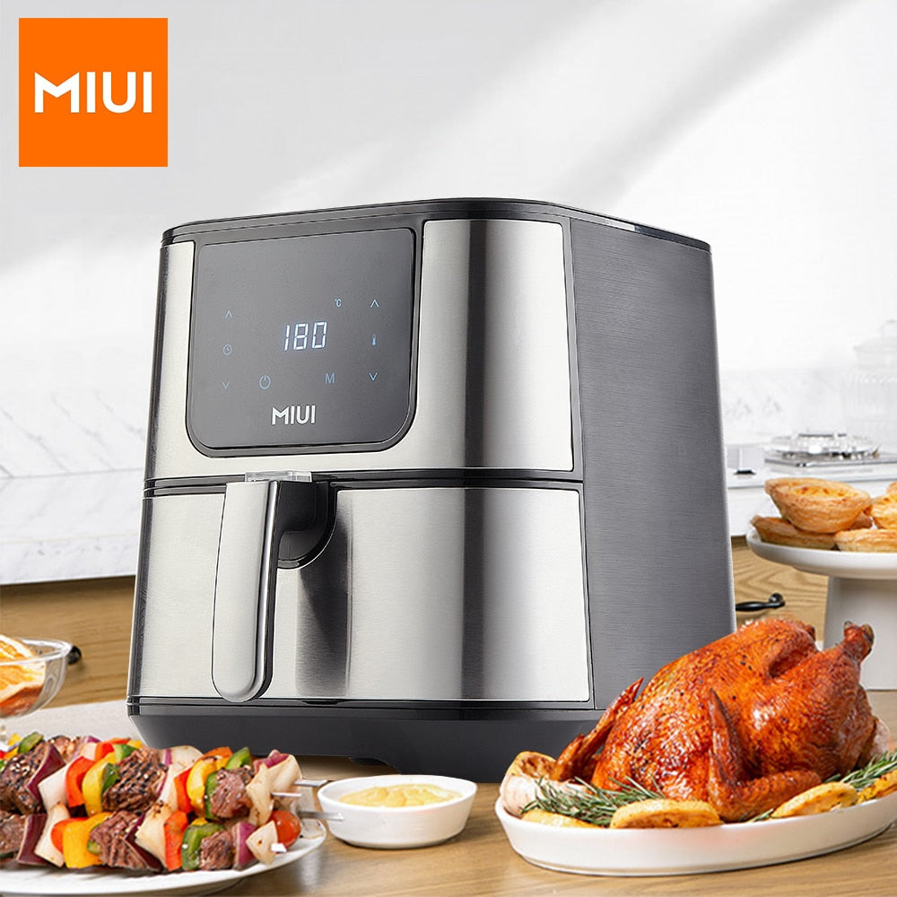 MIUI 6L Air Fryer 1600-1800W, No Oil Electric Fryer