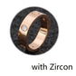 Cross Stainless Steel Zircon Ring With Stone For Woman Girl For Men