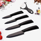 FINDKING Zirconia Ceramic Knife set  black blade  3 4 5 6 inch + Peeler + covers ceramic knife set