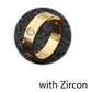 Cross Stainless Steel Zircon Ring With Stone For Woman Girl For Men