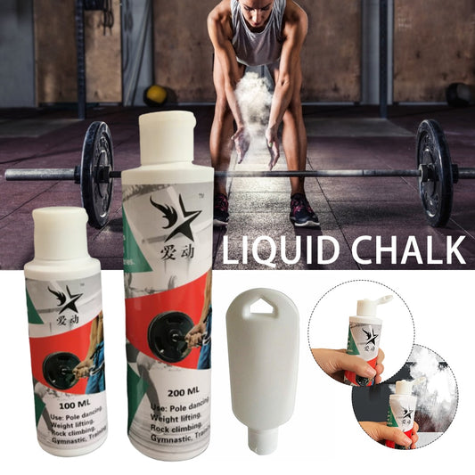 200ML Liquid Chalk Anti-slip Magnesium Powder Weightlifting Rock Climbing Lifting Workout Non-slip Powder Gym Fitness Supplies