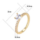 New Trendy Circle Design Cute Gold color Ring