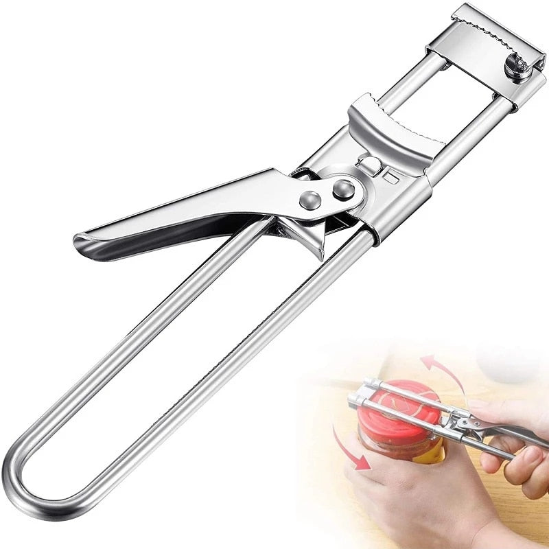 Adjustable Multi-Function Bottle and Opener Stainless Stee