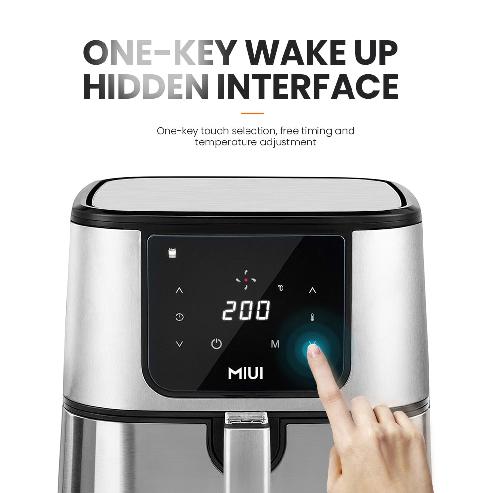 MIUI 6L Air Fryer 1600-1800W, No Oil Electric Fryer