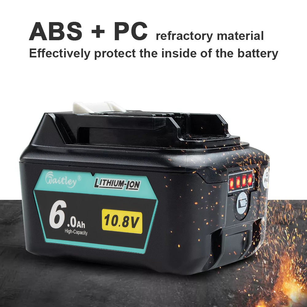 6.0Ah lithium battery Rechargeable For Makita Power Tools