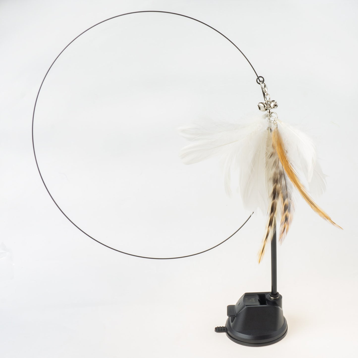 Handfree Bird/Feather Cat Wand with Bell