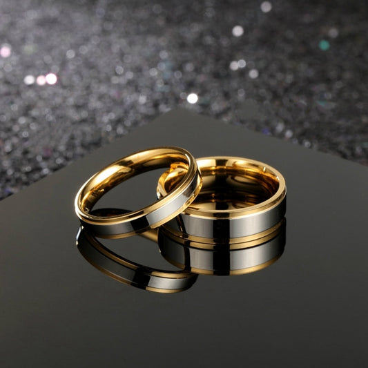 Simple Titanium Steel Couple Rings Wedding Engagement Rings