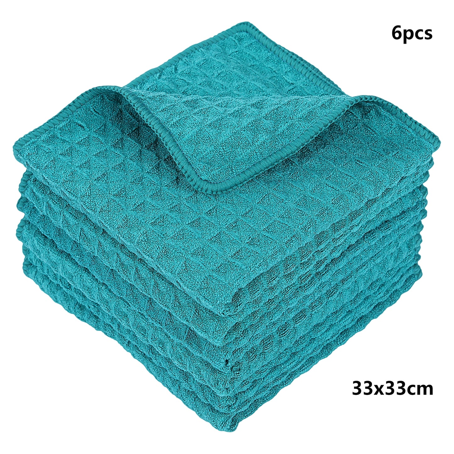 Homaxy 6pcs Microfiber Dishcloth Absorbent Soft Kitchen Towels