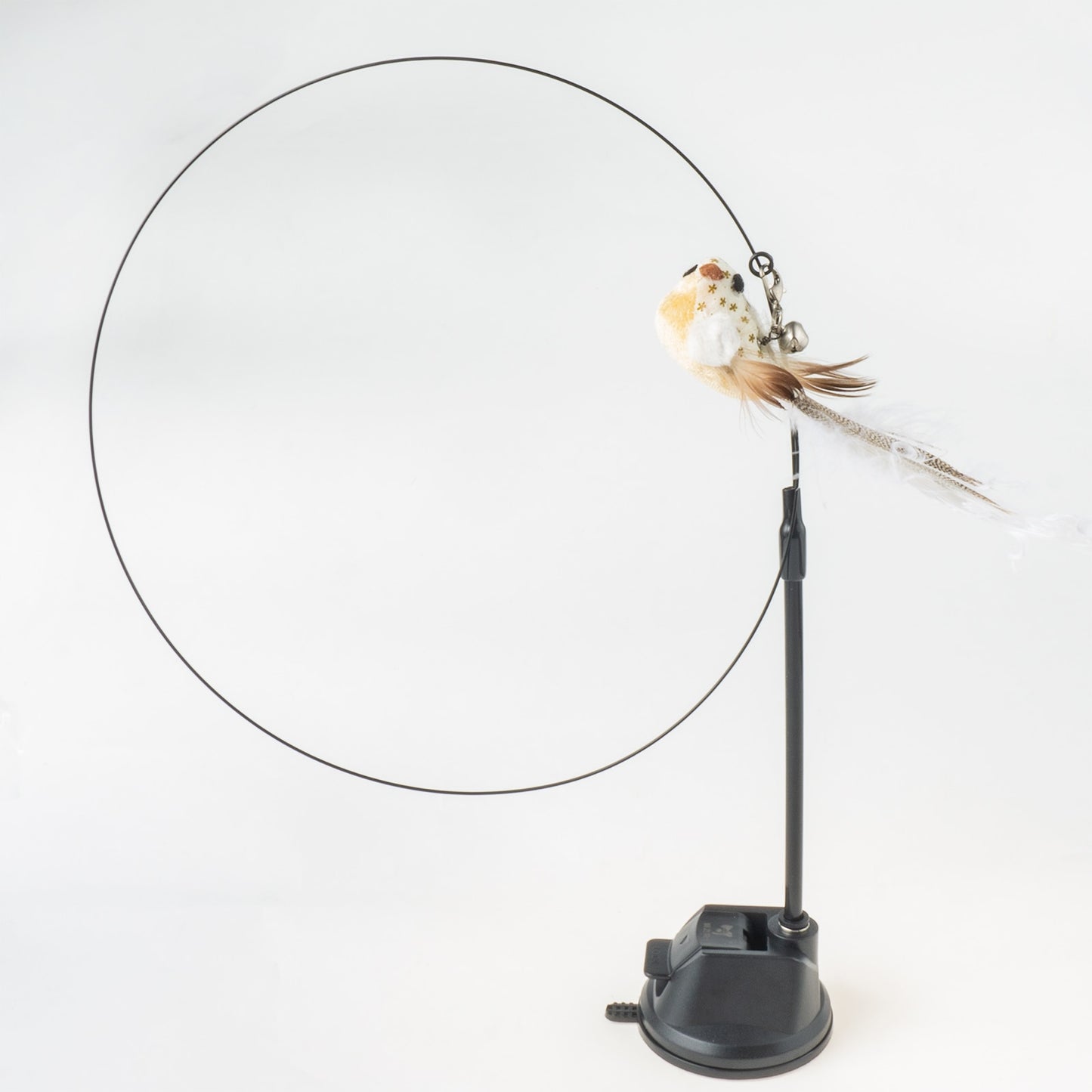 Handfree Bird/Feather Cat Wand with Bell