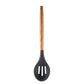 1PC Silicone Wood Soup Spoon Spatula Brush Scrapers