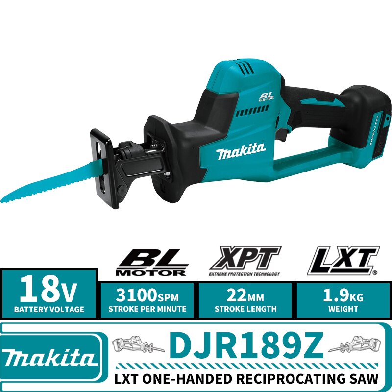 Makita DJR189Z LXT Brushless Cordless One-Handed Reciprocating Saw 18V Lithium Power Tools