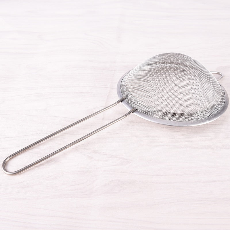 New 7/8/10/12/14/16/18/20/22cm Kitchen Stainless Steel  Optional Flour Tea Strainer Mesh Colander Sieve Filter Sifter