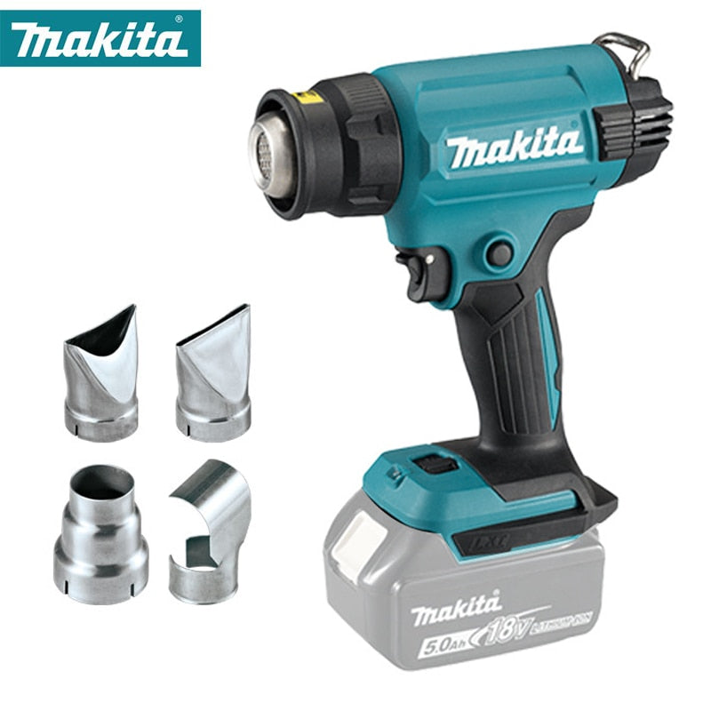 Makita DHG181 Cordless Heat Gun Rechargeable 18V LXT Lithium High Power Welding Thermal Blower Shrink Wrapping Tools Hot Air Gun