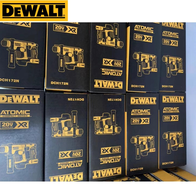 DEWALT DCH172 Rotary Hammer Kit 20V MAX 5/8&quot; Brushless Motor SDS PLUS Cordless Power Tools Dewalt Rechargeable Impact Drill