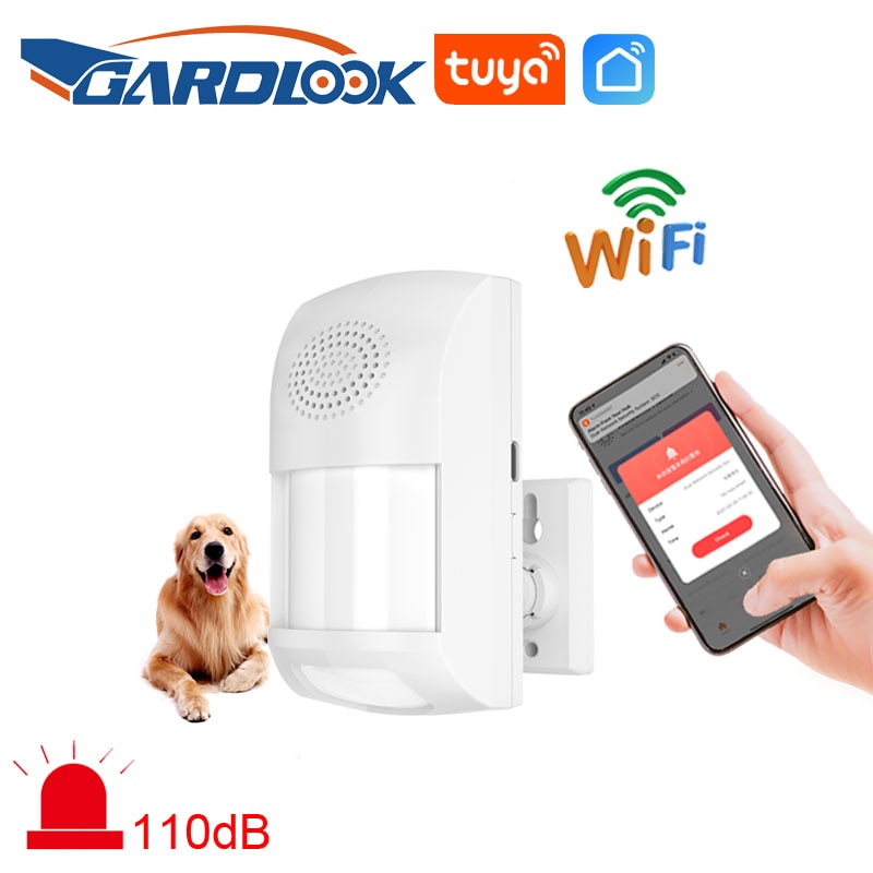 WiFi Motion Sensor Alarm PIR Infrared Detector Pet Immune