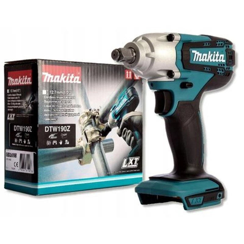 Makita DTW190 Lithium Battery Brushless Electric Wrench 18V Impact Wrench190 N·m Torque 1/2 Inch  Auto Repair Socket Screwdriver