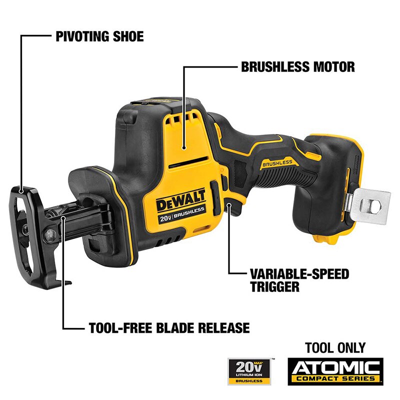 DEWALT DCS369 20V Lithium Battery Reciprocating Saw Metal Wood Cutting Machine Rechargeable Saber Saw