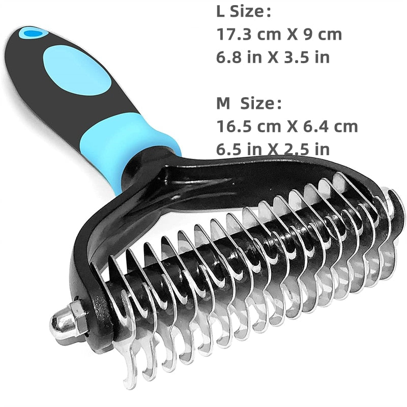 Pets Stainless Steel Grooming Brush double sided