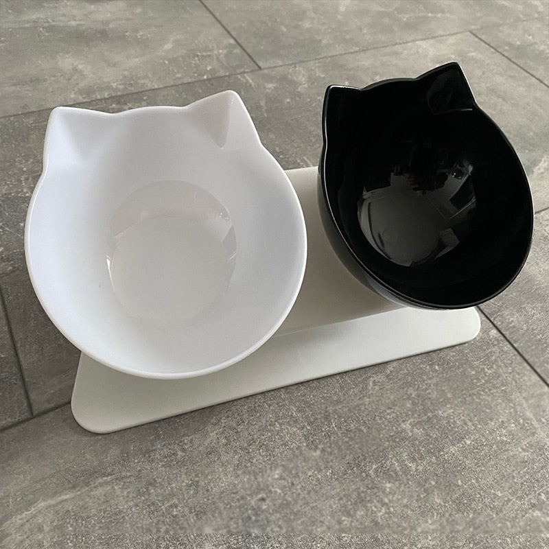 Non-Slip Double Cat Bowl Dog Bowl With Stand for cats and dogs