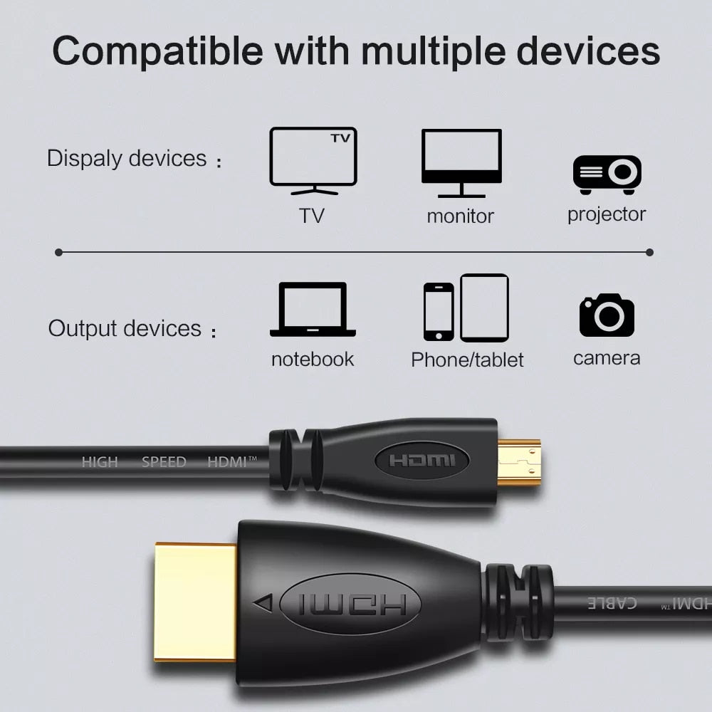 2023 New Micro HDMI-compatible to HDMI Cable all different sizes