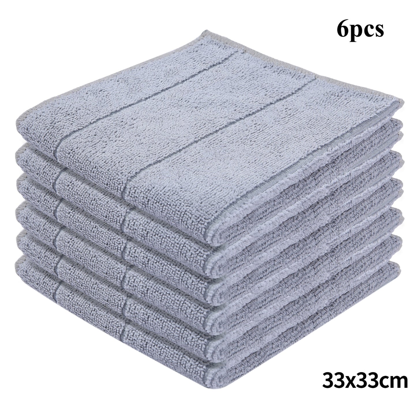 Homaxy 6pcs Microfiber Dishcloth Absorbent Soft Kitchen Towels