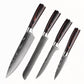 Chef knife 1-10 Pcs Set Santoku Damascu