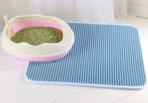 Waterproof Pet Cat Litter Mat Double Layer Pet Litter Box