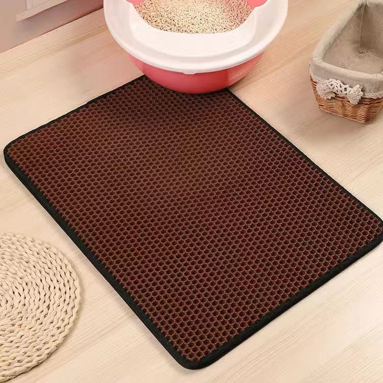 Waterproof Pet Cat Litter Mat Double Layer Pet Litter Box