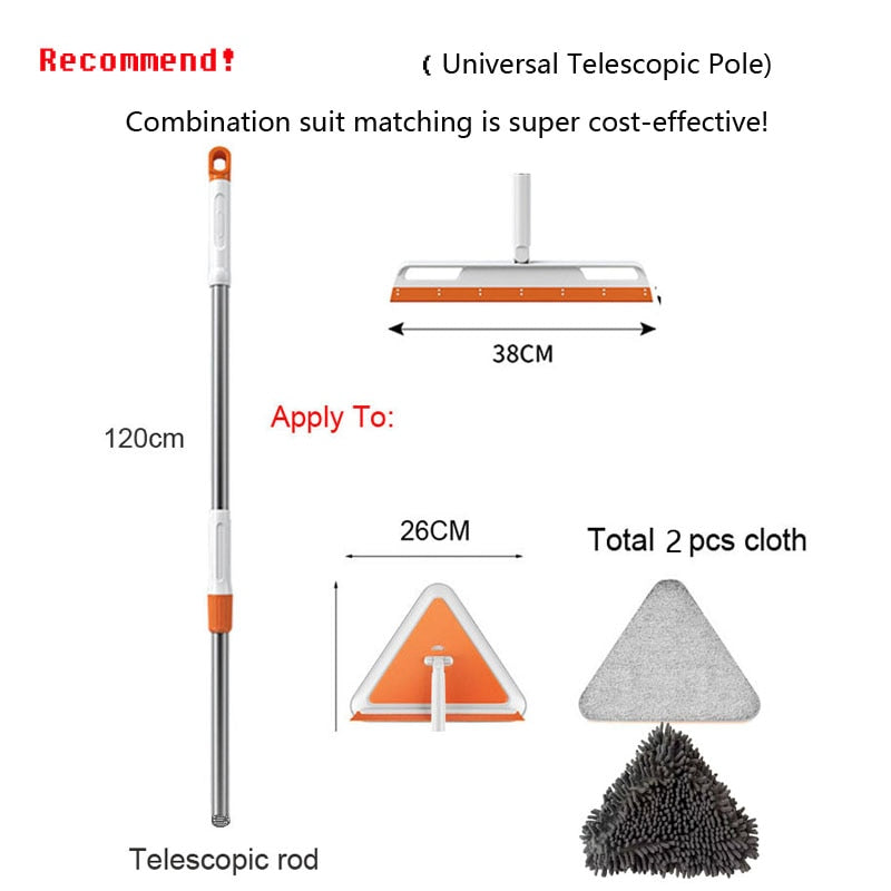 Silicone Scraper Broom Floor Cleaning Squeegee