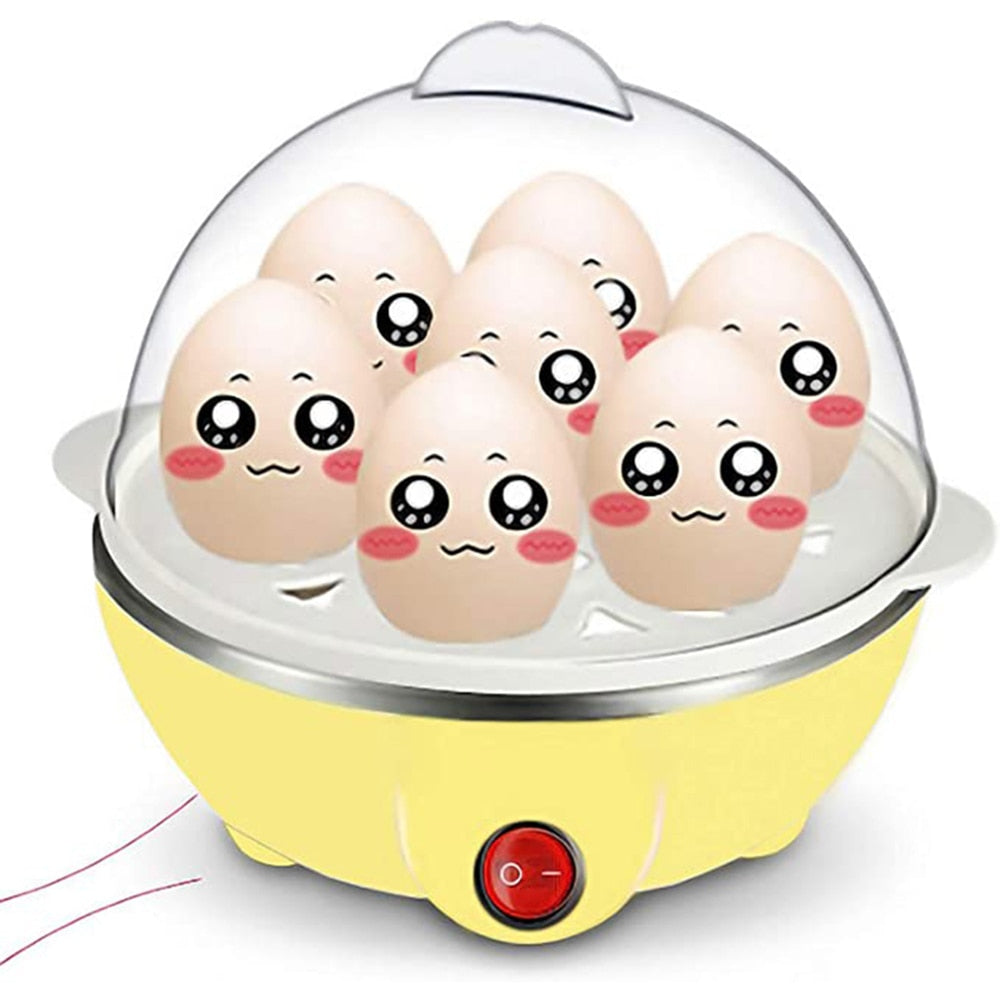 7 Eggs Boiler Steamer Multi Function Rapid Electric Egg Cooker Auto-Off