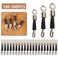 100-500Pcs/lot Ball Bearing Swivel Solid Rings Fishing Connector