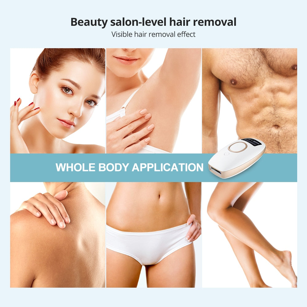 Laser Epilator Hair Removal Women Painless