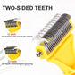 Pets Stainless Steel Grooming Brush double sided