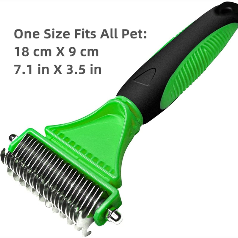 Pets Stainless Steel Grooming Brush double sided