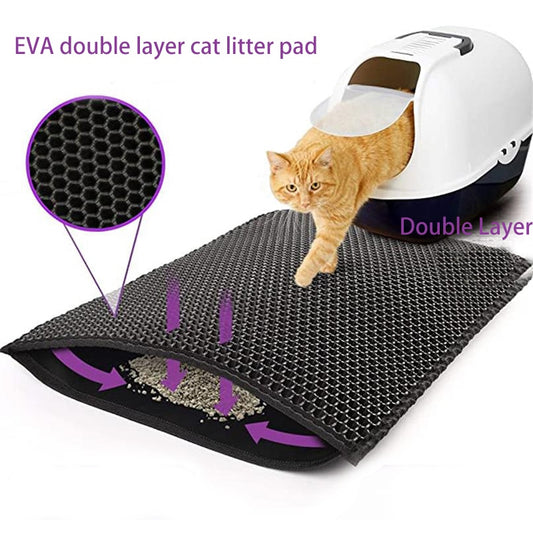 Waterproof Pet Cat Litter Mat Double Layer Pet Litter Box