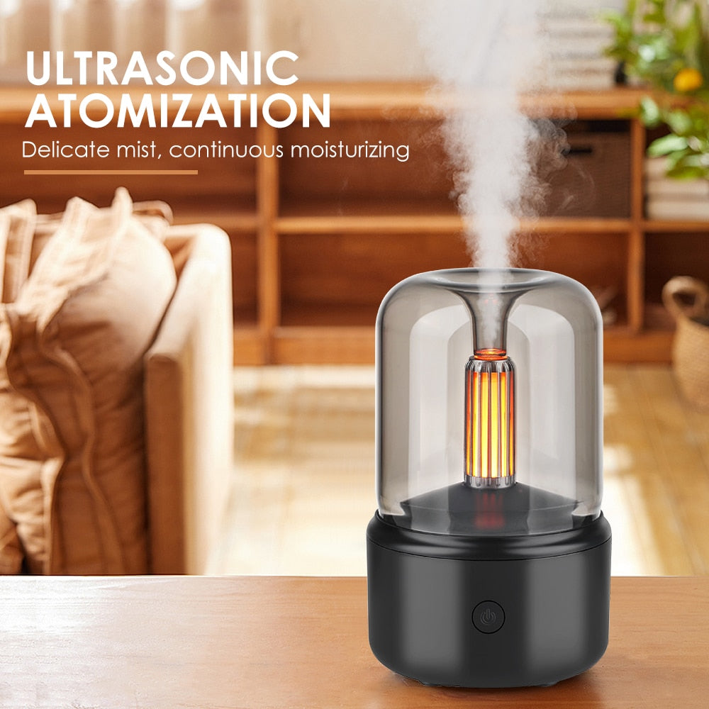 Volcanic Flame Aroma Diffuser Essential Oil Lamp