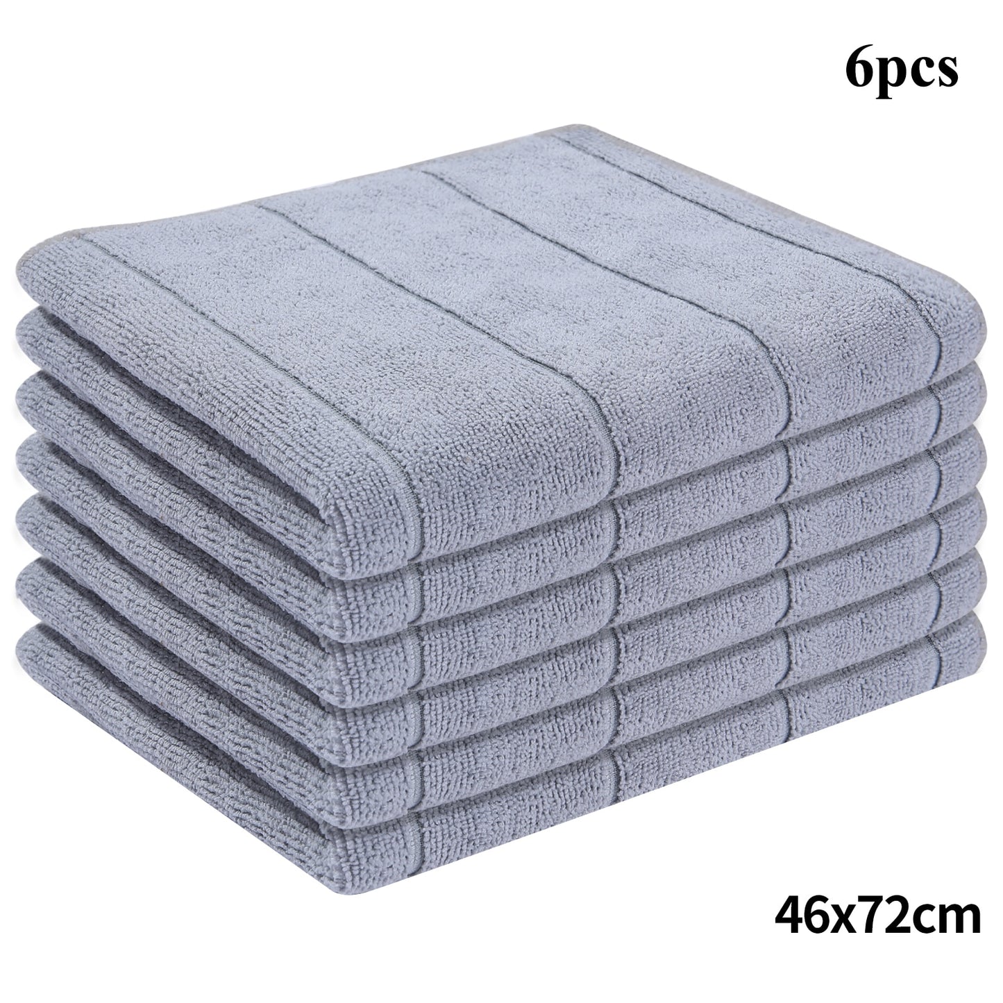 Homaxy 6pcs Microfiber Dishcloth Absorbent Soft Kitchen Towels