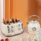 Toaster With 4 Slices Slot Automatic Warm Multifunctional