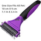 Pets Stainless Steel Grooming Brush double sided