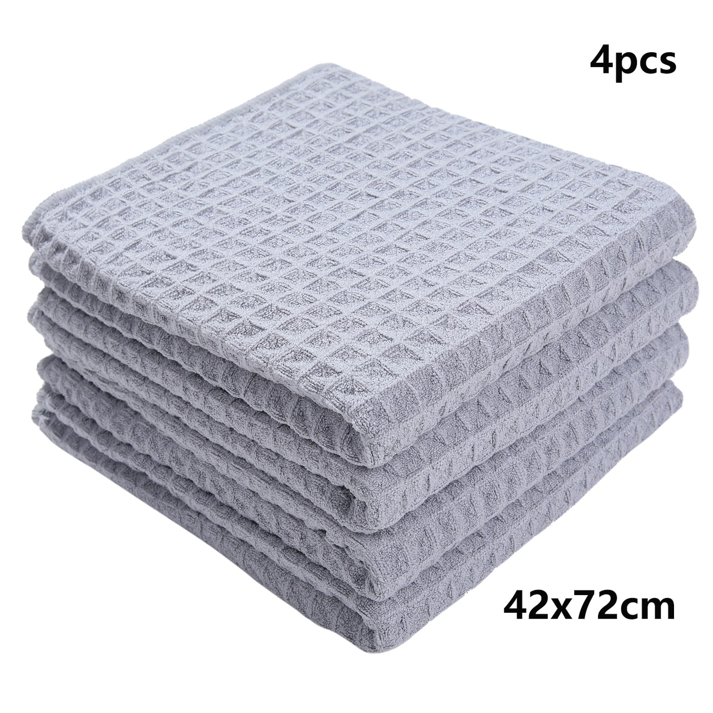 Homaxy 6pcs Microfiber Dishcloth Absorbent Soft Kitchen Towels