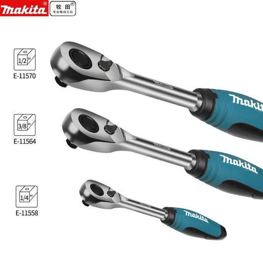 Makita Fast Ratchet Socket Wrench Quickly and Save effort 1/2&quot; 84T Ratchet Wrench Makita Hand Tool Professional Attachment