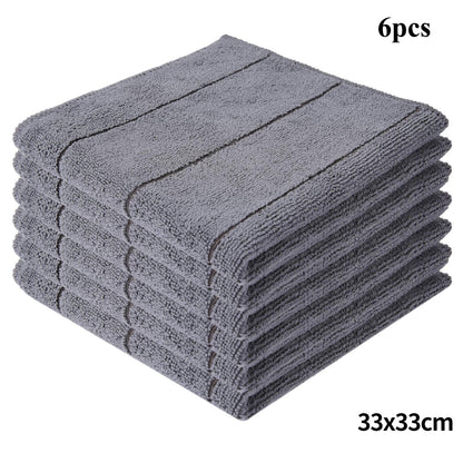 Homaxy 6pcs Microfiber Dishcloth Absorbent Soft Kitchen Towels